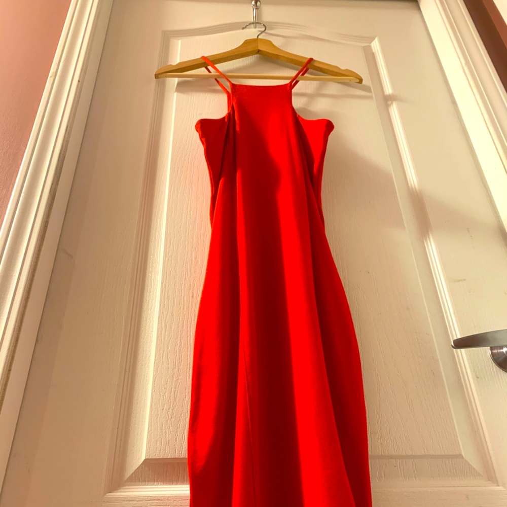 Gorgeous Red Halter Top Dress